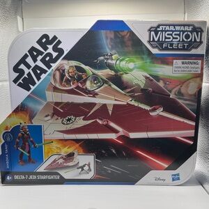 Star Wars Mission Fleet DELTA-7 Jedi Starfighter with AHSOKA TANO